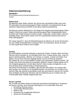 Datenschutz