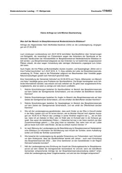 Drucksachen allgemein - Nieders&auml;chsischer Landtag