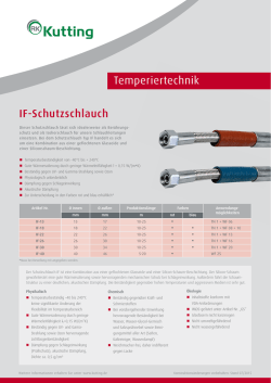 IF-Schutzschlauch Temperiertechnik