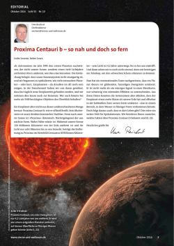 Proxima Centauri b – so nah und doch so fern