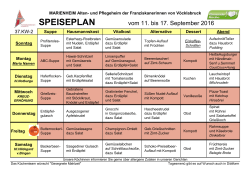 speiseplan - Alten- und Pflegeheim Marienheim