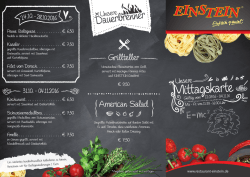 Mittagskarte
