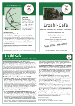 Erzähl-Café - Cafe Alte Posthalterei Syke