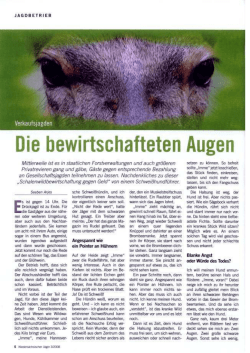 Die bewirtschaften Augen