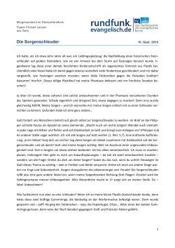 Die Sorgenschleuder