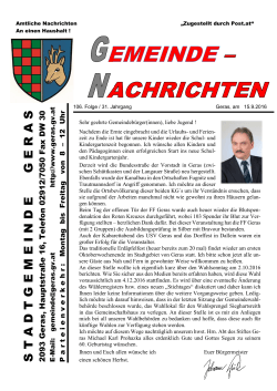 stadtgemeindegeras - Bürgermeister Zeitung