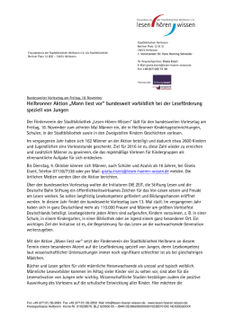 PM Mann liest vor-18 11-16 - Stadtbibliothek Heilbronn