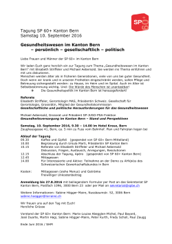 Programm - SP Kanton Bern