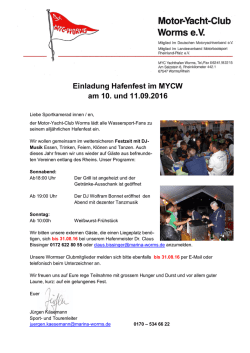 Hafenfest - Motor-Yacht