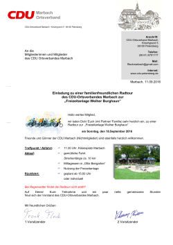 Marbach Ortsverband - cdu gemeindeverband petersberg