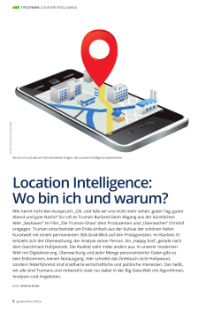 Location Intelligence: Wo bin ich und warum?