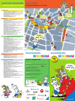 Ravensburg spielt 2016 - Programmflyer