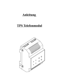 Anleitung TPS Telefonmodul