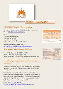 Herbst &ndash; Newsletter
