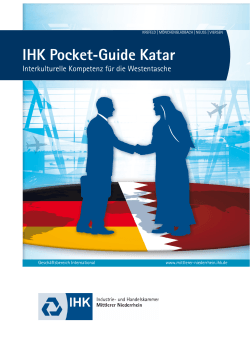 IHK Pocket-Guide Katar - IHK Mittlerer Niederrhein