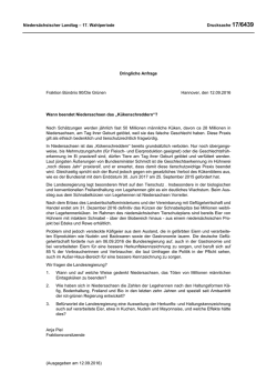 Drucksachen allgemein - Nieders&auml;chsischer Landtag