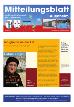 Mitteilungsblatt - auene.de | Startseite