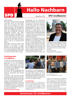 Hallo Nachbarn - SPD Gro&szlig;beeren
