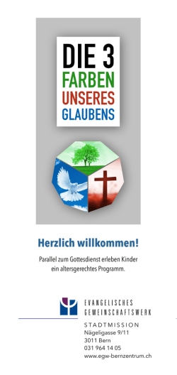 Herzlich willkommen! - EGW Bern