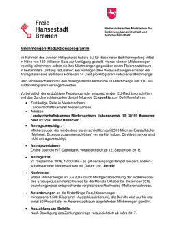 Informationen zum Programm - Landwirtschaftskammer Bremen