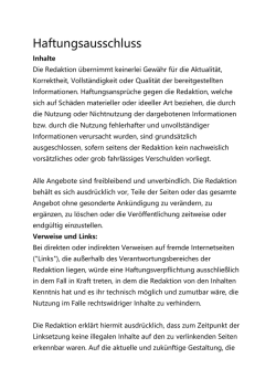 Haftungsausschluss