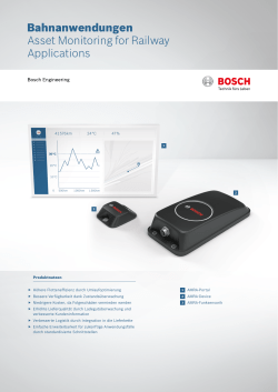 Produktdatenblatt - Bosch Engineering