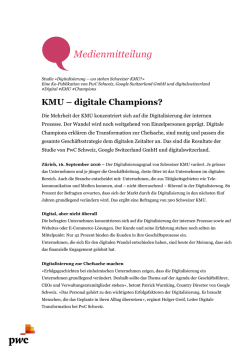 KMU – digitale Champions?