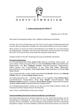 Elternbrief September 2016 - Dante