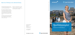 Hypothekenangebot - Zuger Kantonalbank