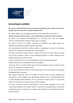 Leitbild des Unternehmens