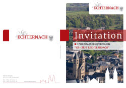 Invitation - Echternach