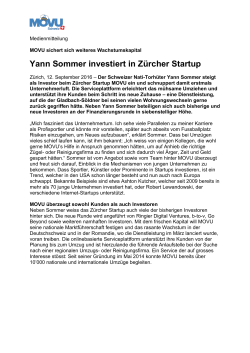 Yann Sommer investiert in Zürcher Startup