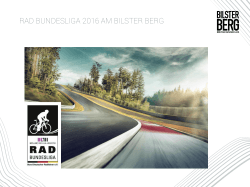 Programmablauf Bundesliga Radrennen Bilster Berg 2016