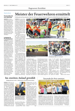 Artikel der Schweriner Volkszeitung vom 12.09.2016
