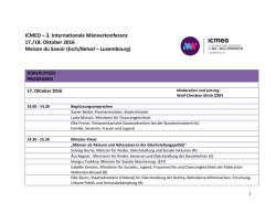 ICMEO &ndash; 3. Internationale M&auml;nnerkonferenz 17./18. Oktober 2016