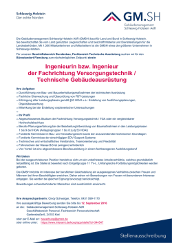 Ingenieurin bzw. Ingenieur der Fachrichtung