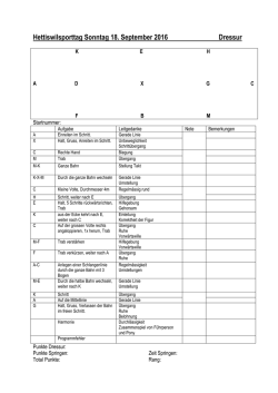 Dressurprogramm