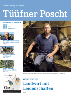 Tüüfner Poscht Ausgabe 07 / 2016