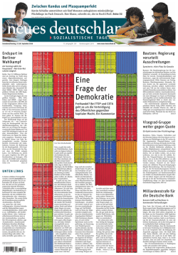 Eine Frage der Demokratie