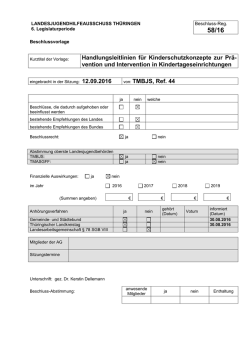 Handlungsleitlinien f&uuml;r Kinderschutzkonzepte zur Pr&auml;vention und
