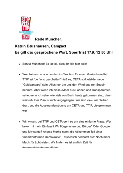 Rede München, Katrin Beushausen, Campact Es