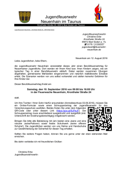 Jugendfeuerwehr Neuenhain im Taunus