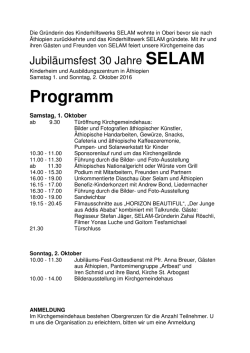 Homepage Selam-Jubil&auml;um - 1-