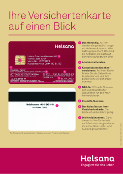 Ihre Versichertenkarte auf einen Blick