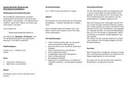Duales Bachelor-Studium der Betriebswirtschaftslehre