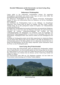 Herzlich Willkommen auf die Internetseite von Szent Gy&ouml;rgy Berg