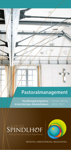 Pastoralmanagement - Schloss Spindlhof