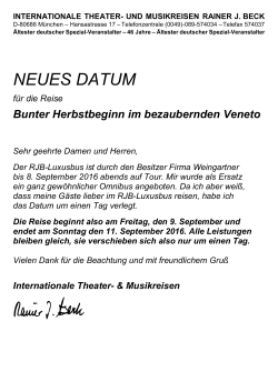 Reiseprogramm PDF - Internationale Theater
