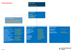 Organigramm Tumorzentrum