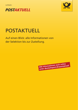 postaktuell - Deutsche Post